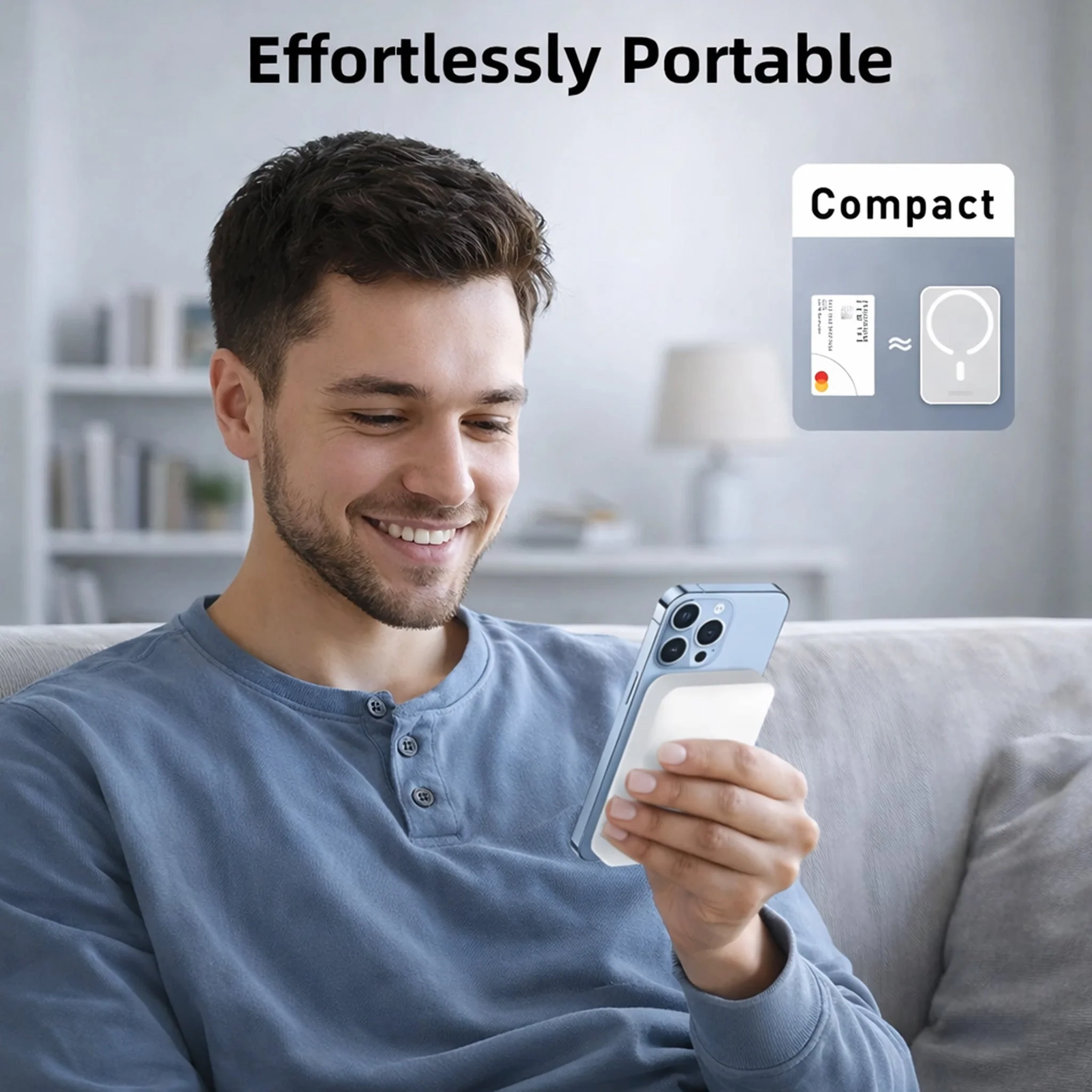 MagFuelX 3 | Magnetic Wireless Power Bank | Portable | Travel Friendly | Pocket Friendly - ZOM - Image 4