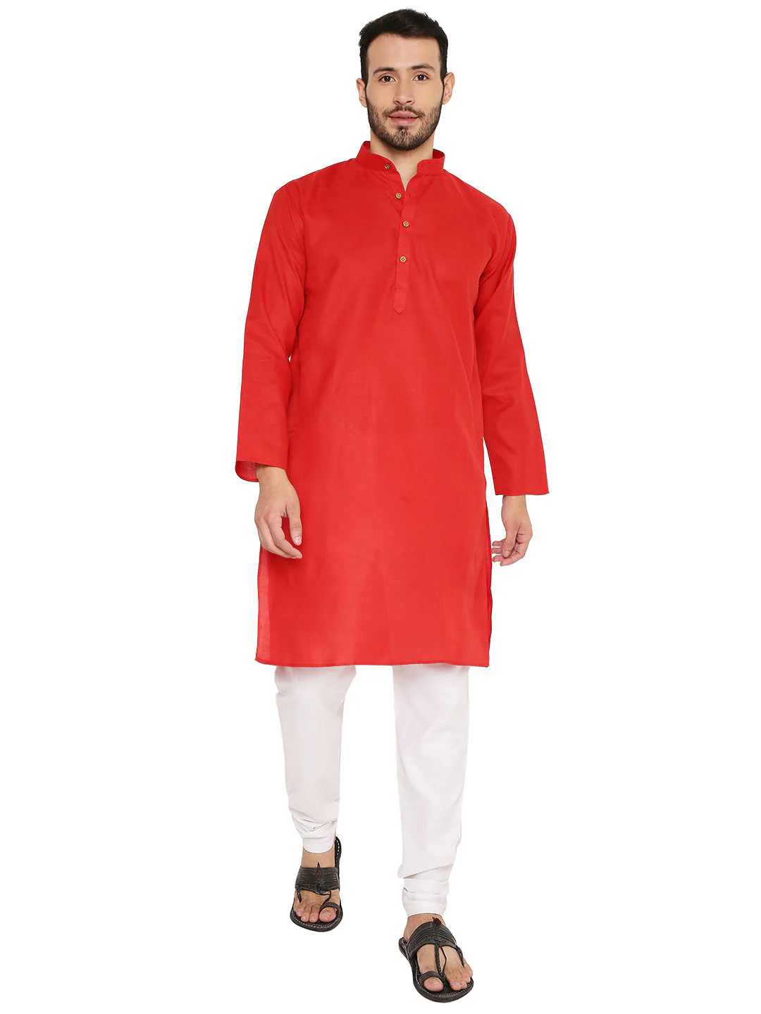 Magic Cotton Kurta in Red