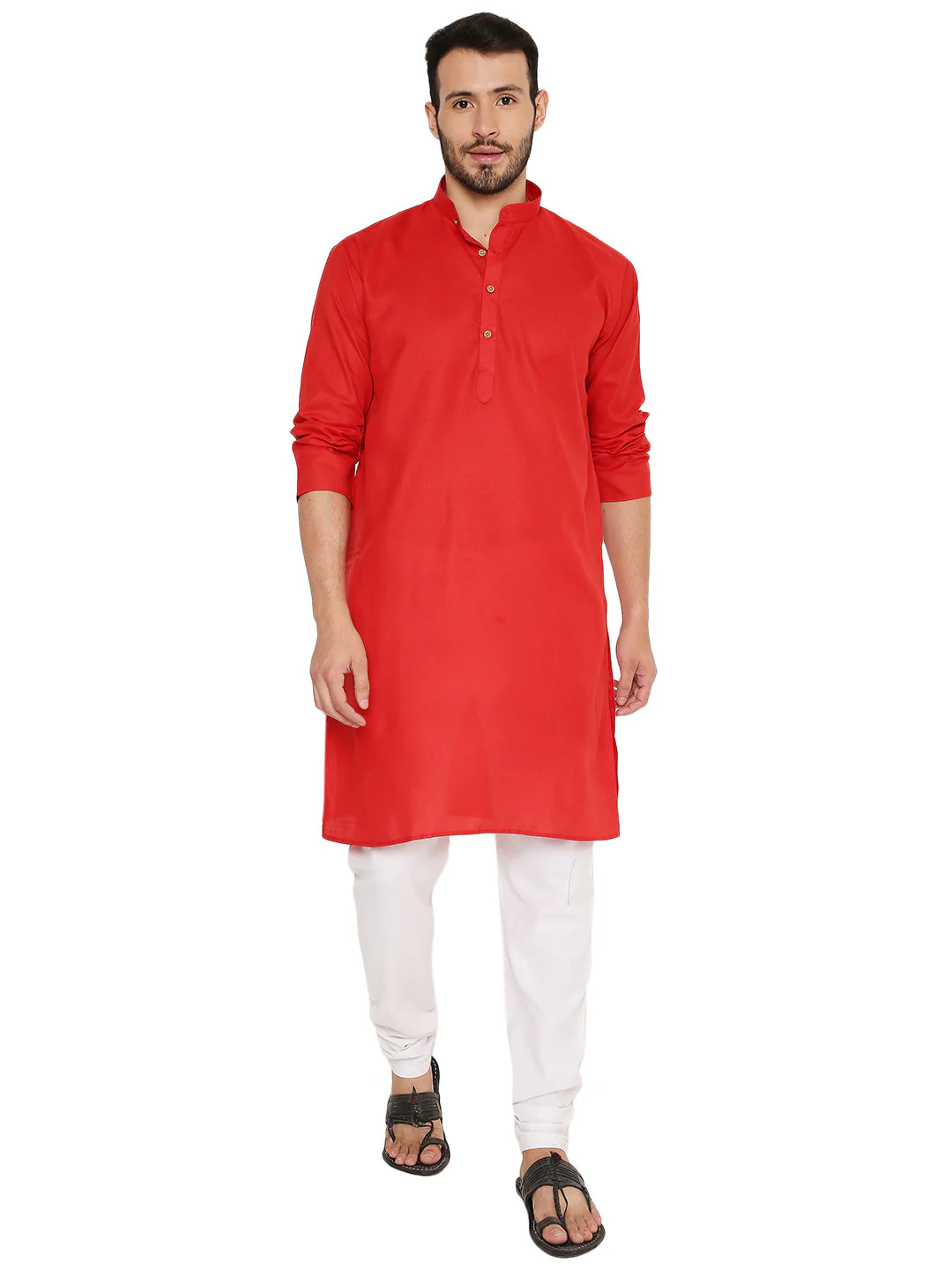 Magic Cotton Kurta in Red - Image 5