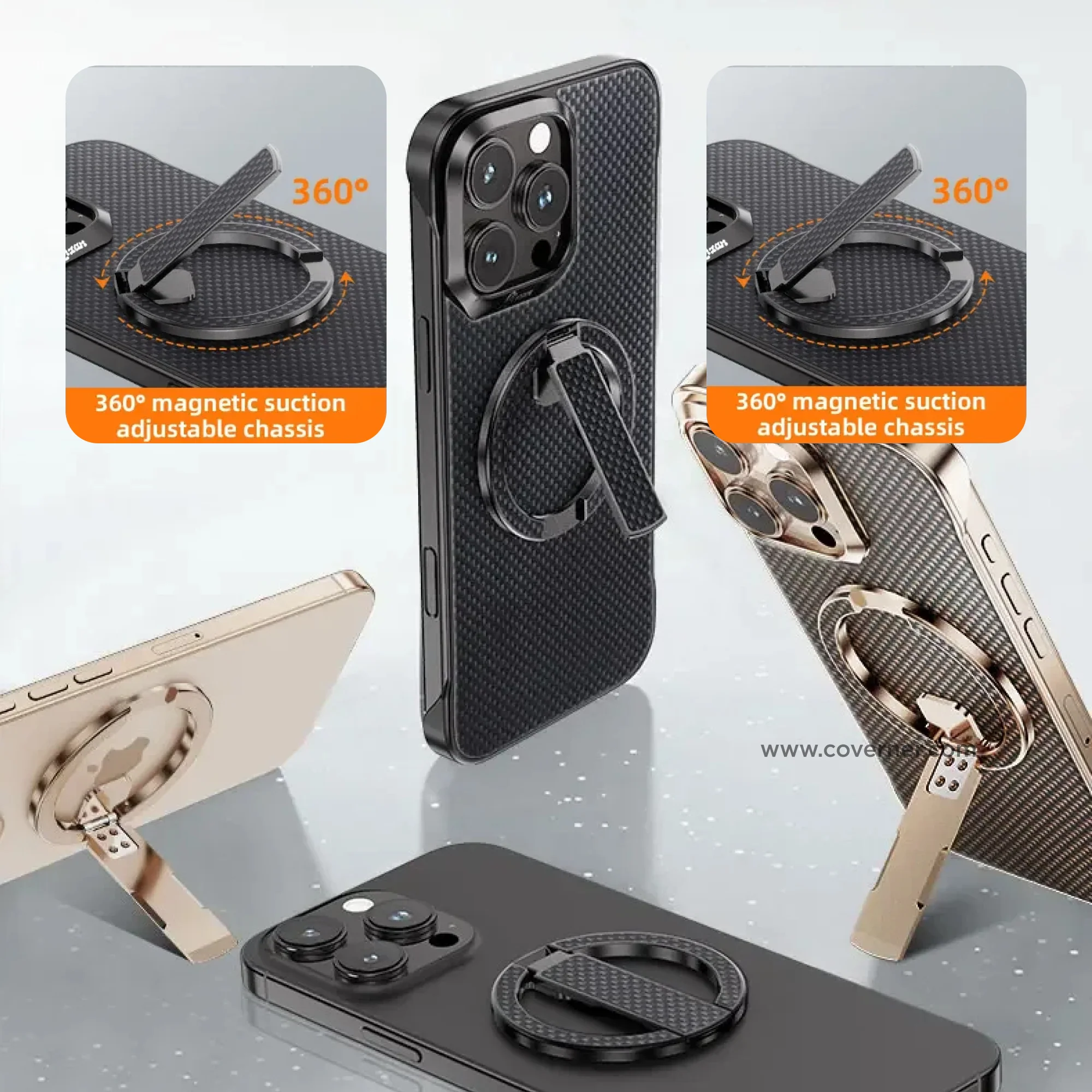 MagLock Raptor – Kevlar Magnetic 360° Ring Bracket with 52N Grip by Coverner India - Image 7