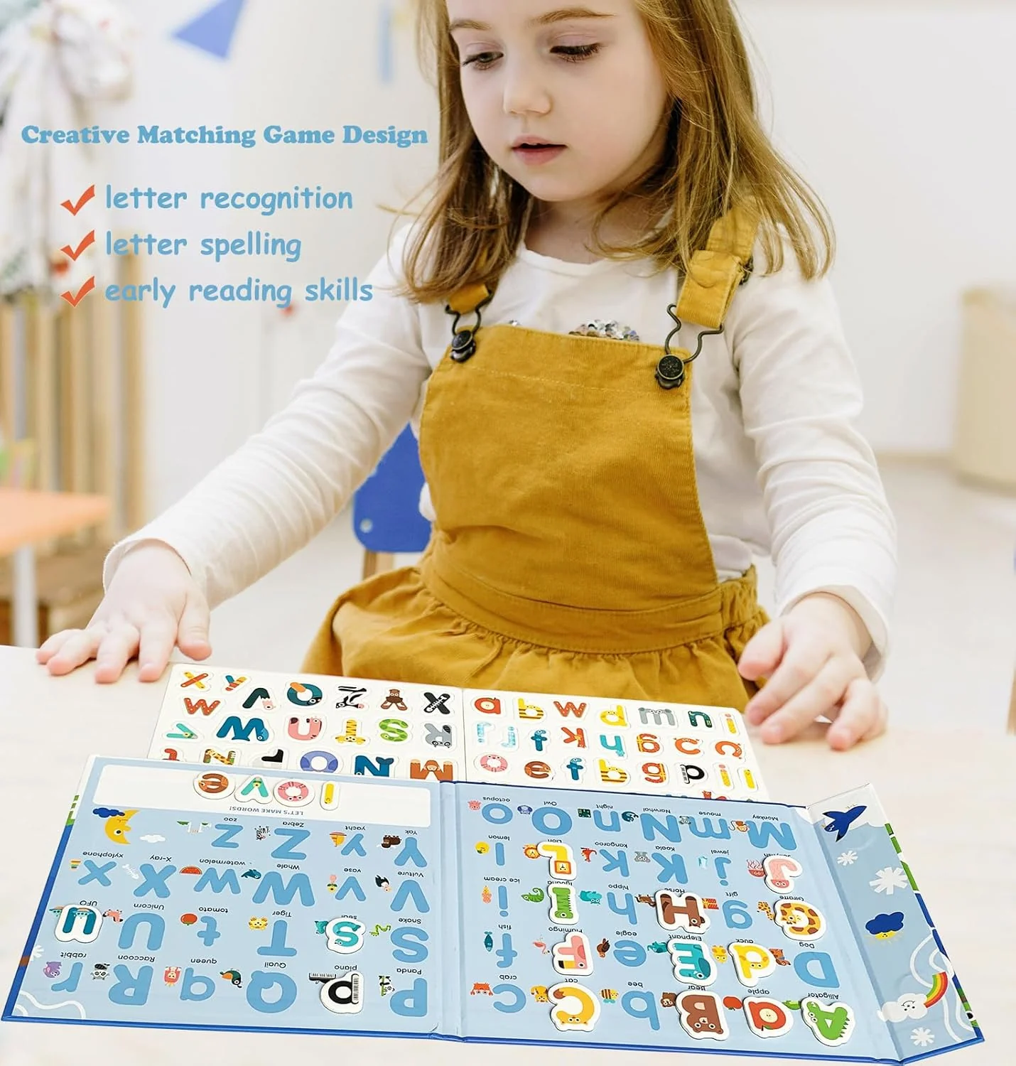 Magnetic Alphabet Letters Set – 78 PCS Animal-Themed Upper & Lowercase for Kids - Image 5