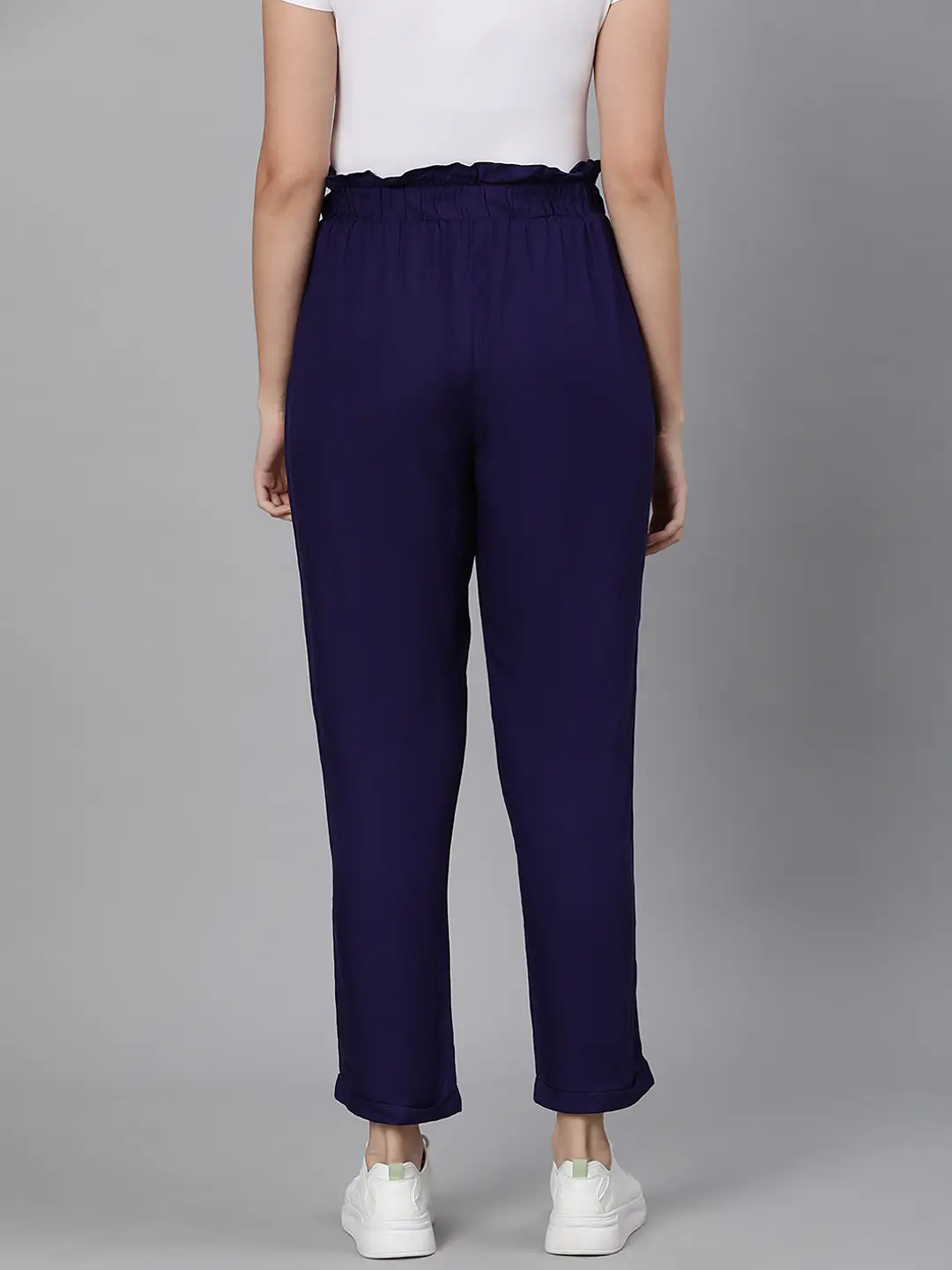 Magnetic Blue Tie-Knot Women Pant - Image 5