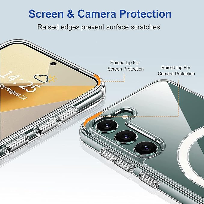 Magsafe Clear Transparent Silicone Case For Samsung S23 Plus - Image 2