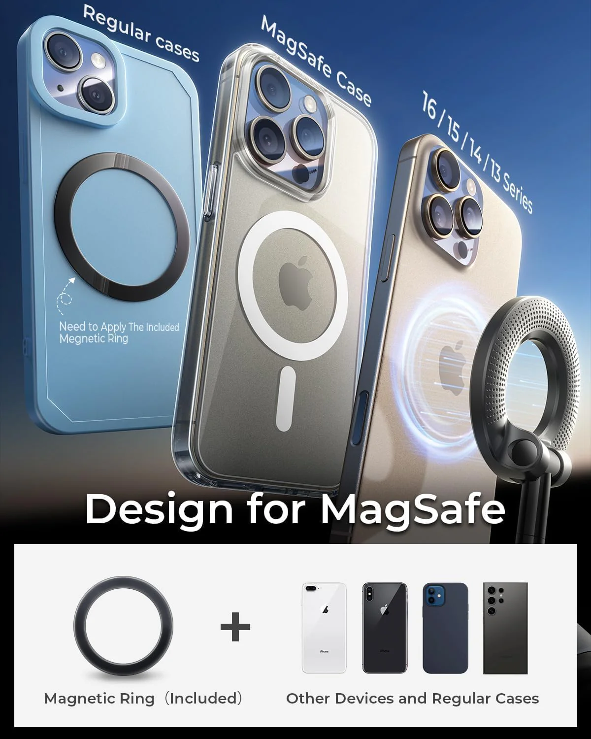 MagStik: Magnetic Vacuum Suction Phone Mount, 360° Rotating Car Phone Holder with Hands-Free Secure Grip for Dashboard, Windshield, Gym & Mirror - Image 4