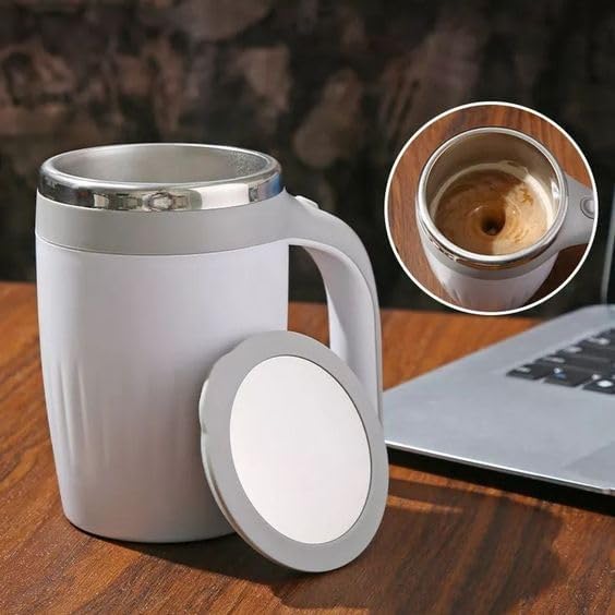 MagStir: Self-Stirring Magnetic Coffee Mug with Lid for Coffee, Milk, Protein Shakes & Hot/Cold Beverages - Image 11