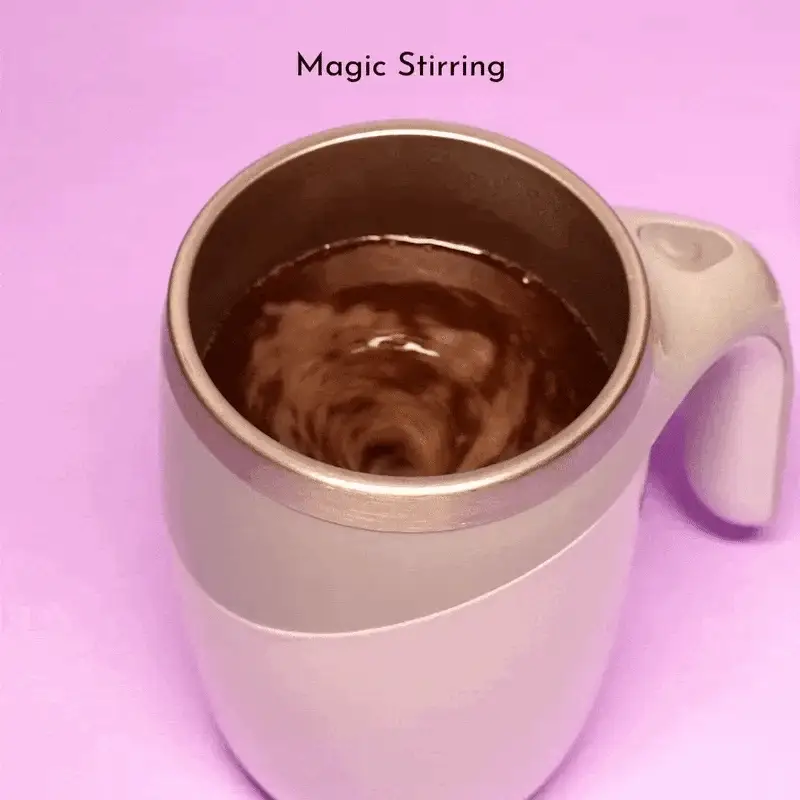 MagStir: Self-Stirring Magnetic Coffee Mug with Lid for Coffee, Milk, Protein Shakes & Hot/Cold Beverages - Image 2