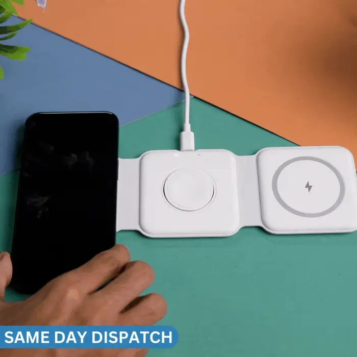 MagTrio: 3-in-1 Foldable MagSafe & Qi2 Compatible Wireless Charger with 15W Fast Charging for iPhone, AirPods & Apple Watch - Image 13