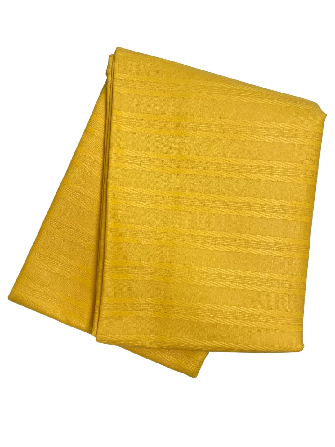 Maharaja Unstitched Poly Viscose Self Design Shirt/Kurta Fabric Piece in Bright Yellow - Image 2