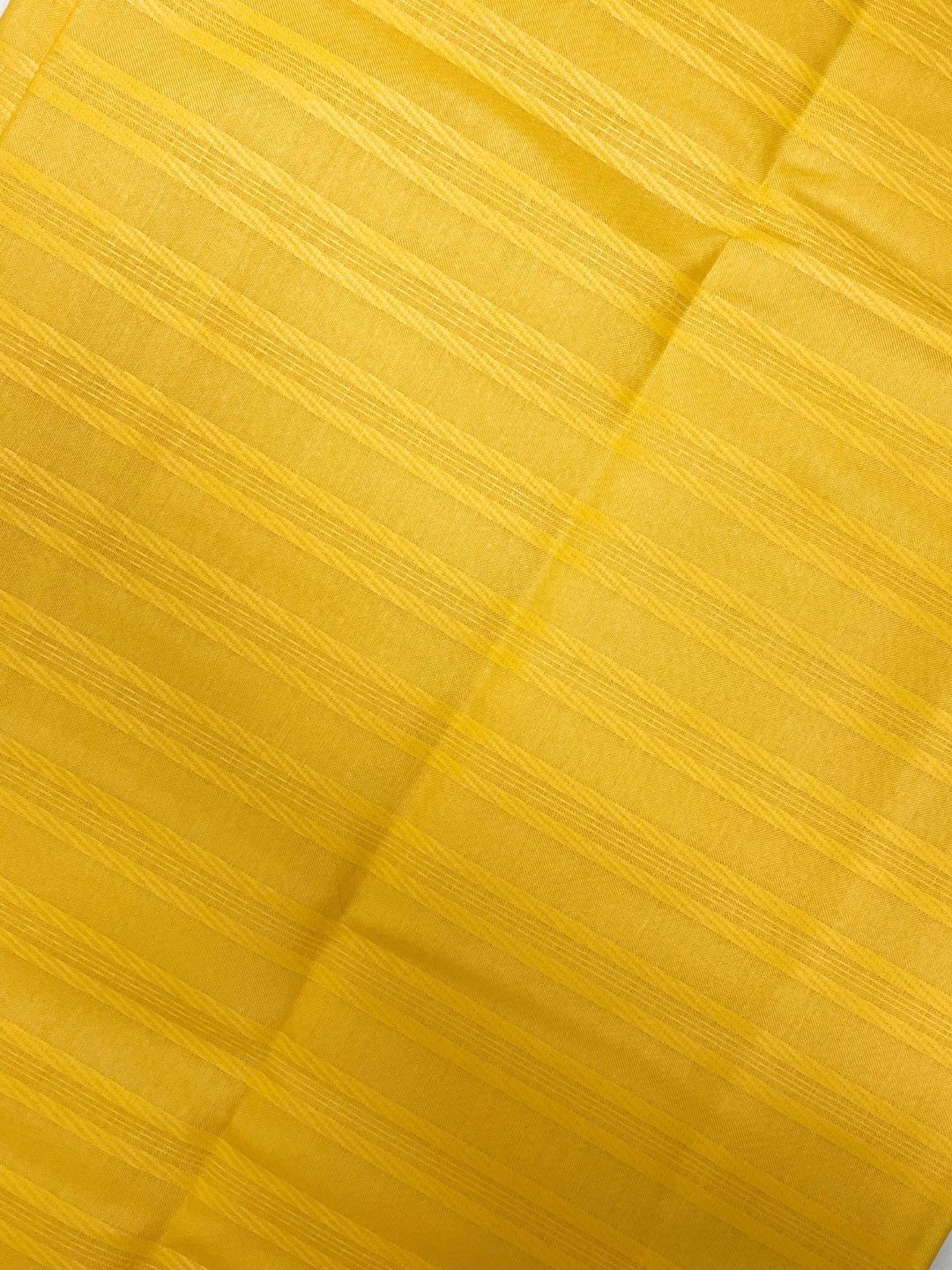 Maharaja Unstitched Poly Viscose Self Design Shirt/Kurta Fabric Piece in Bright Yellow - Image 3