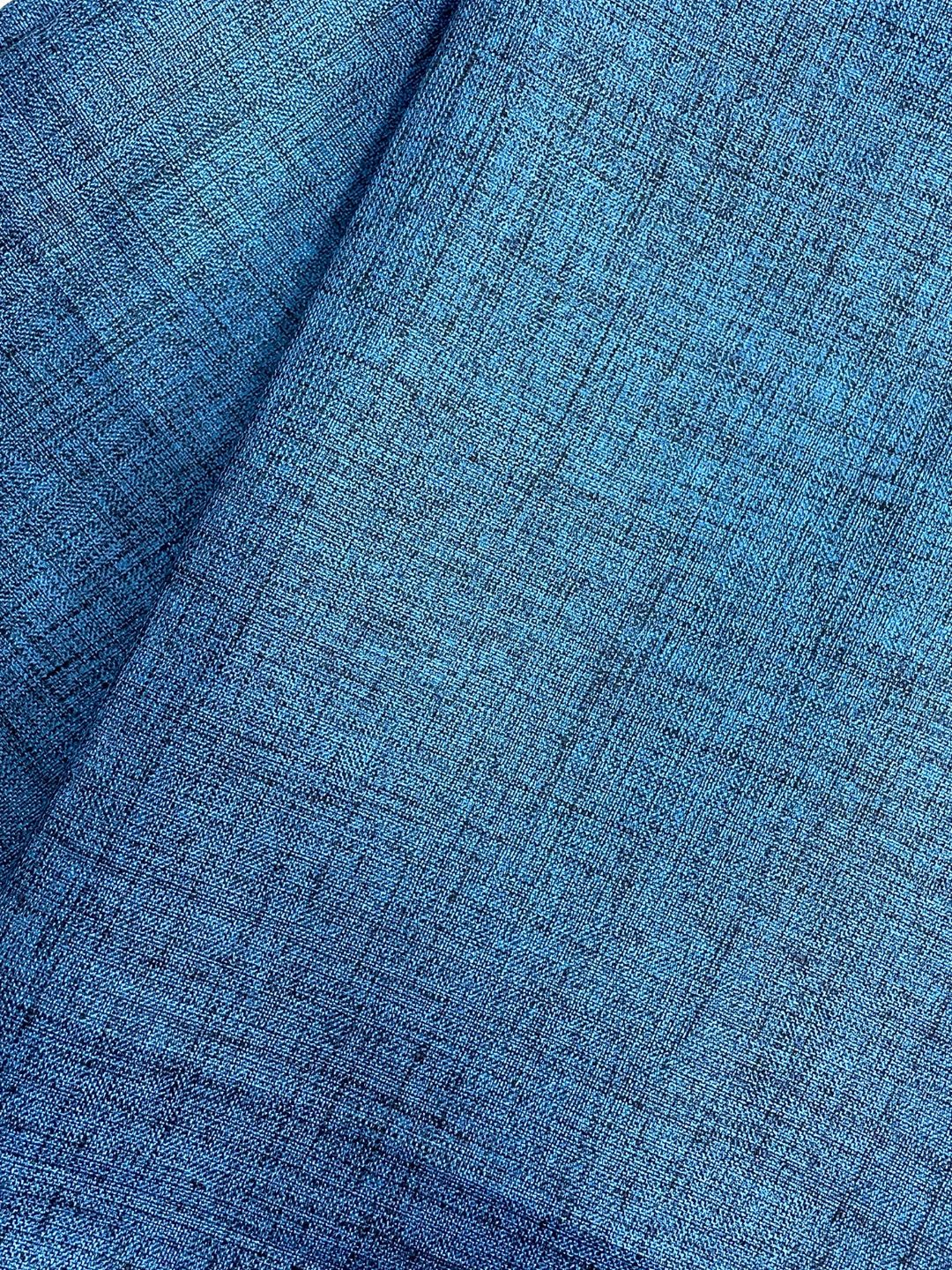 Maharaja Unstitched Poly Viscose Shirt/Kurta Fabric Piece in Blue - Image 3