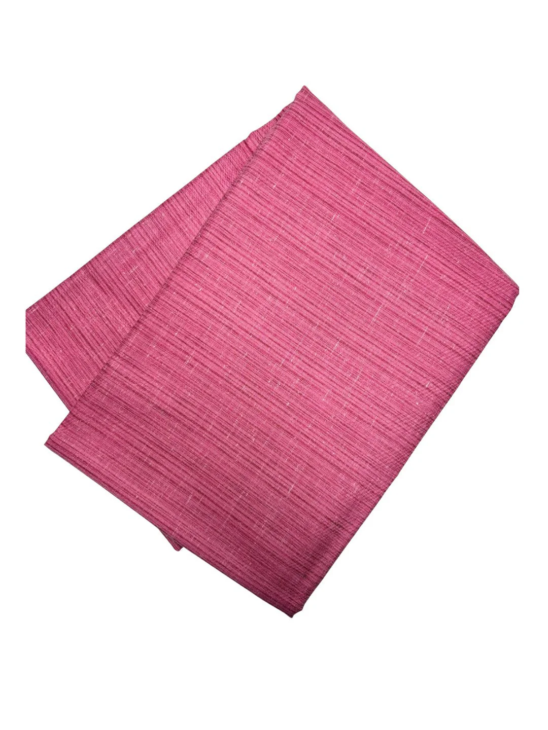 Maharaja Unstitched Poly Viscose Striped Shirt/Kurta Fabric Piece in Dark Pink - Image 2