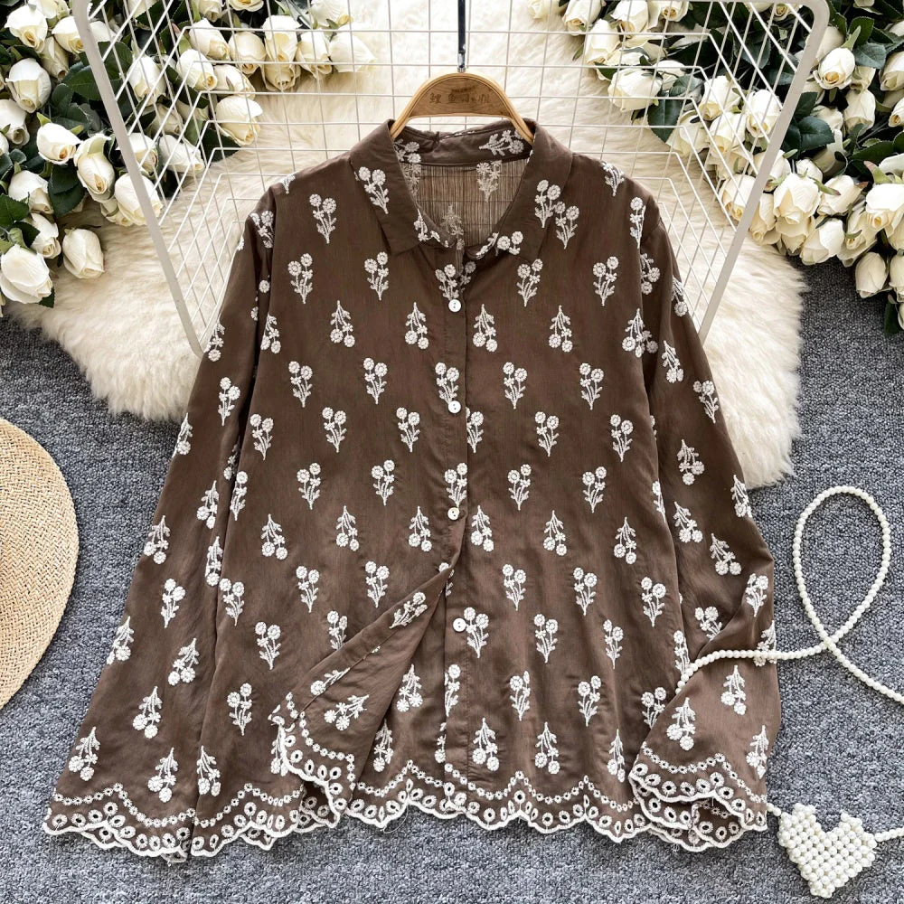 Maisie Cotton Embroidery Shirt - Image 5