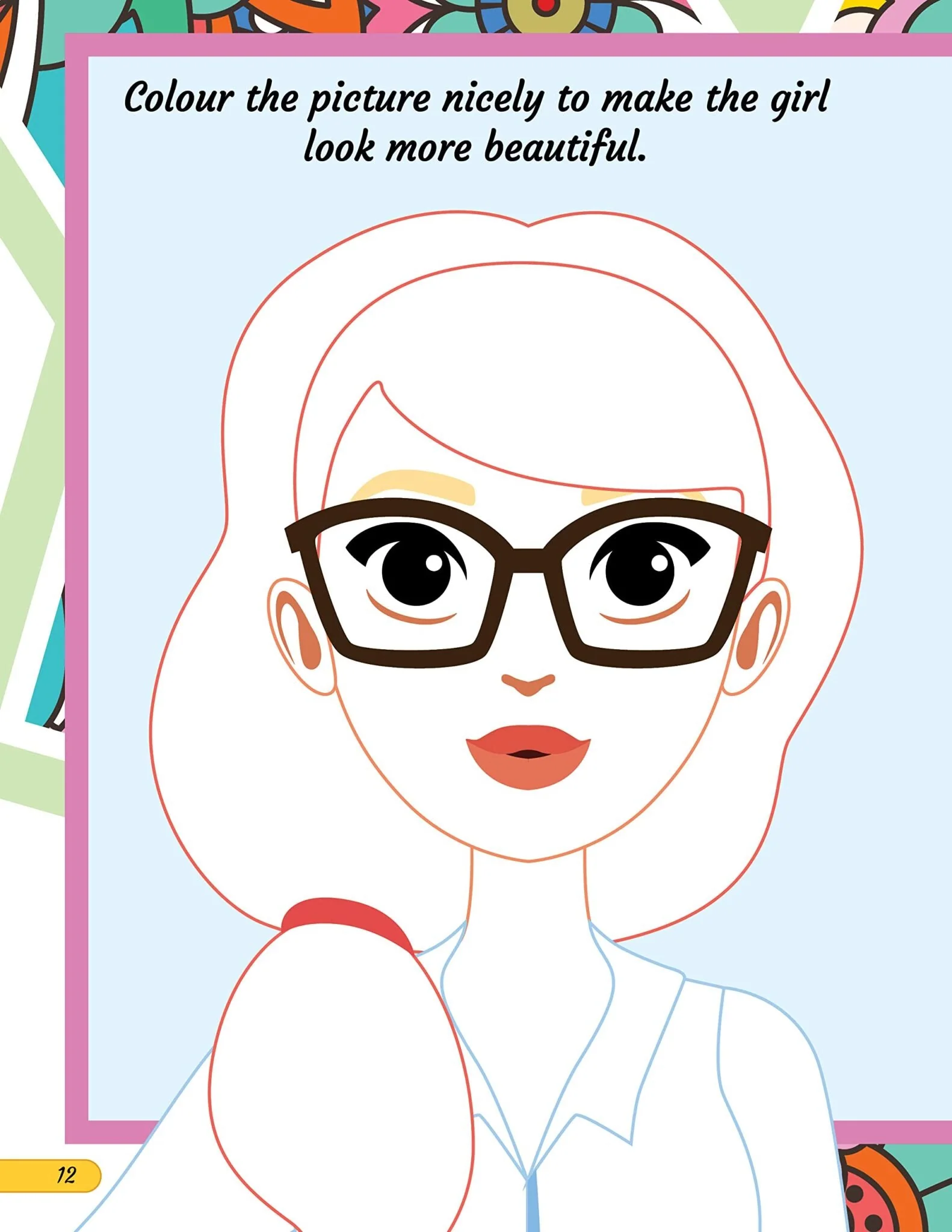 Make A Pretty Face with 160+ Stickers- Colouring and Sticker Activity Book for Kids Age 3 -6 years - Image 4