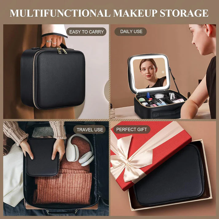 Makeup bag with led mirror - Image 3