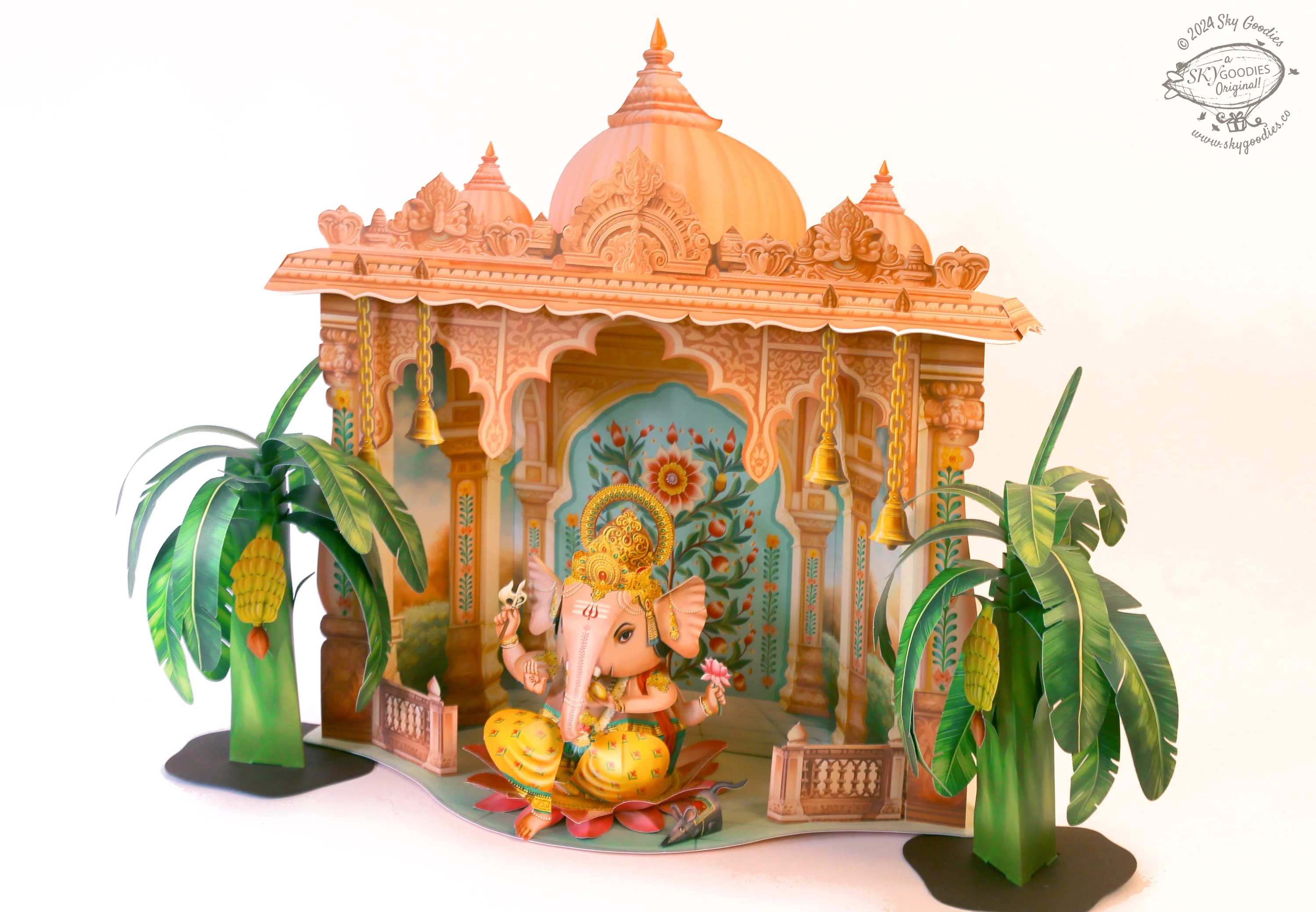 Mandir DIY Paper Craft Kit - Home Temple Decor Makhar - Image 4