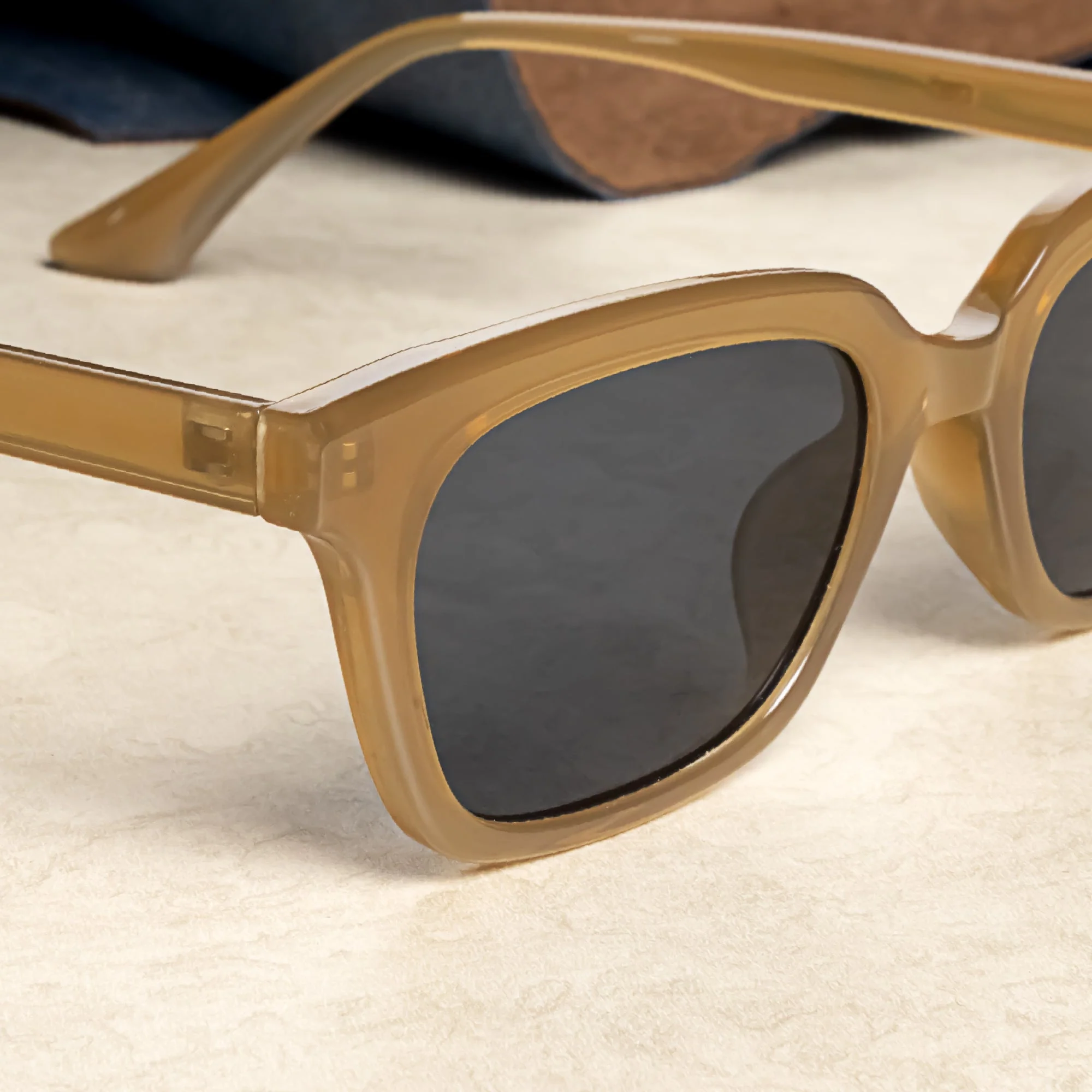 Marco Brown Black Rectangle Sunglasses - Image 2