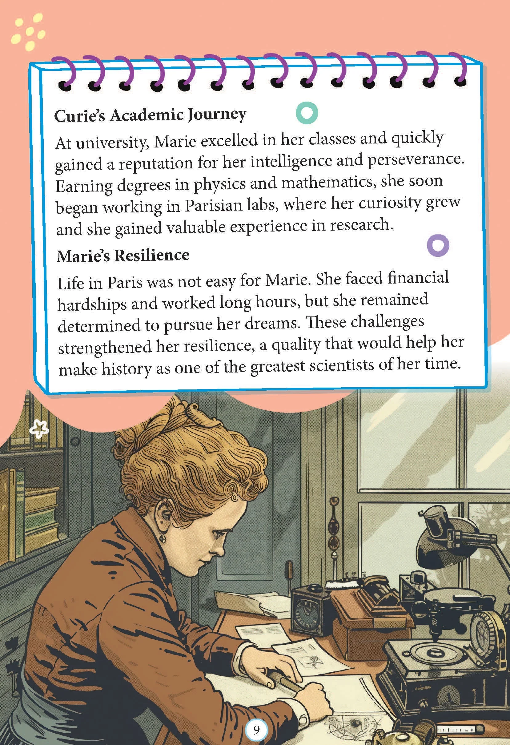 Marie Curie Icons of Inspiration  Illustrated Biography for Kids Age 6 - 12 Years - Image 3
