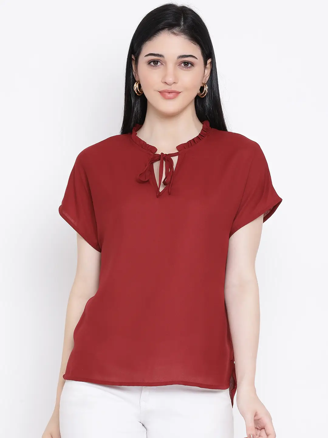 Maroon Daisy Women Top