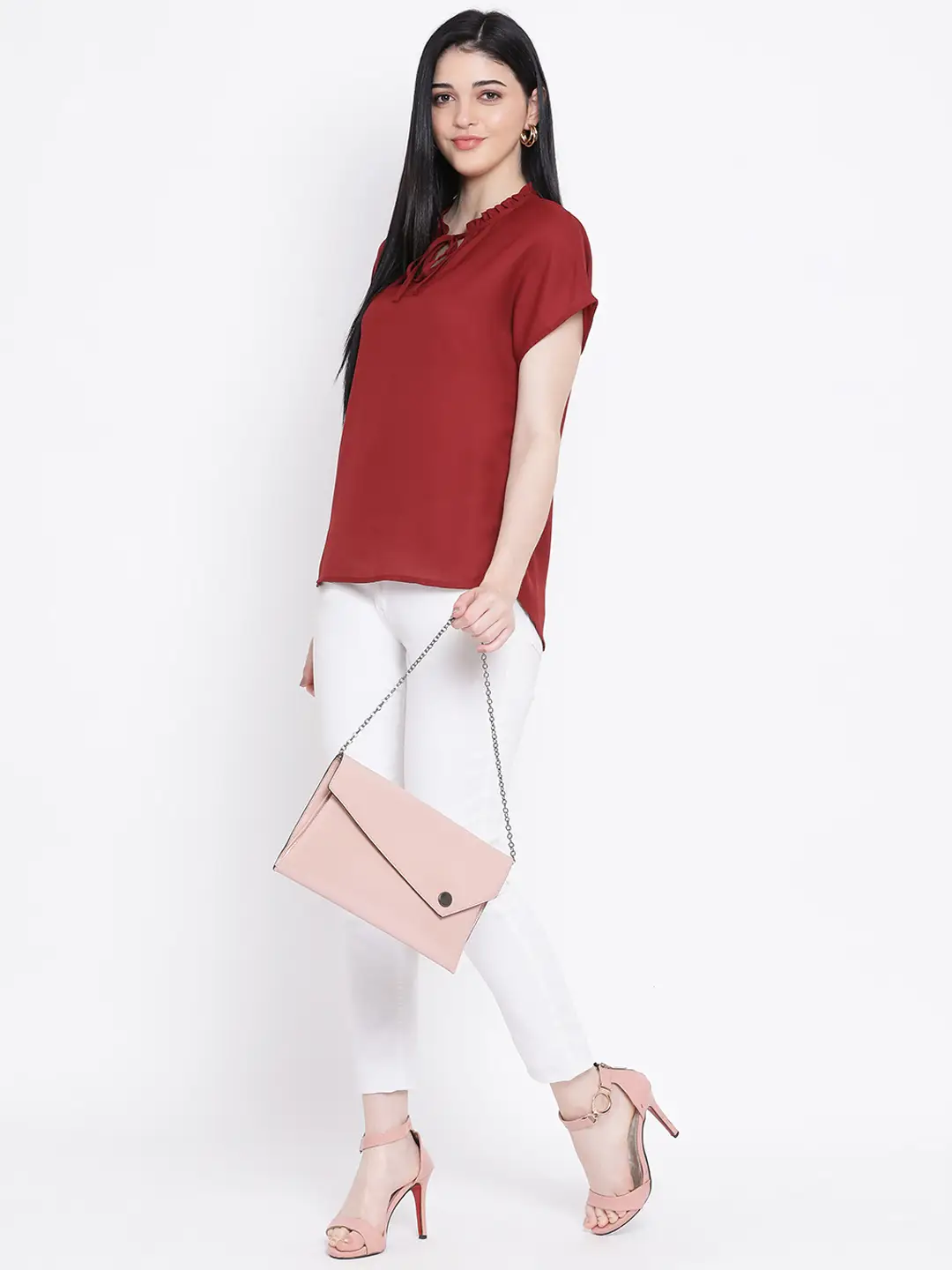 Maroon Daisy Women Top - Image 5