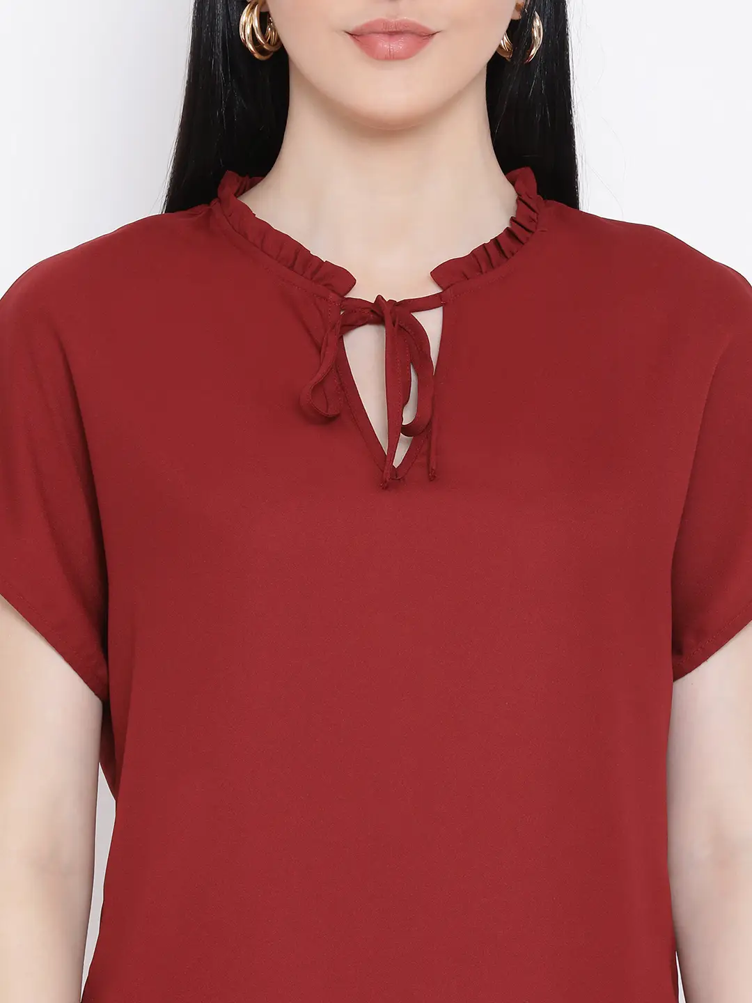 Maroon Daisy Women Top - Image 6
