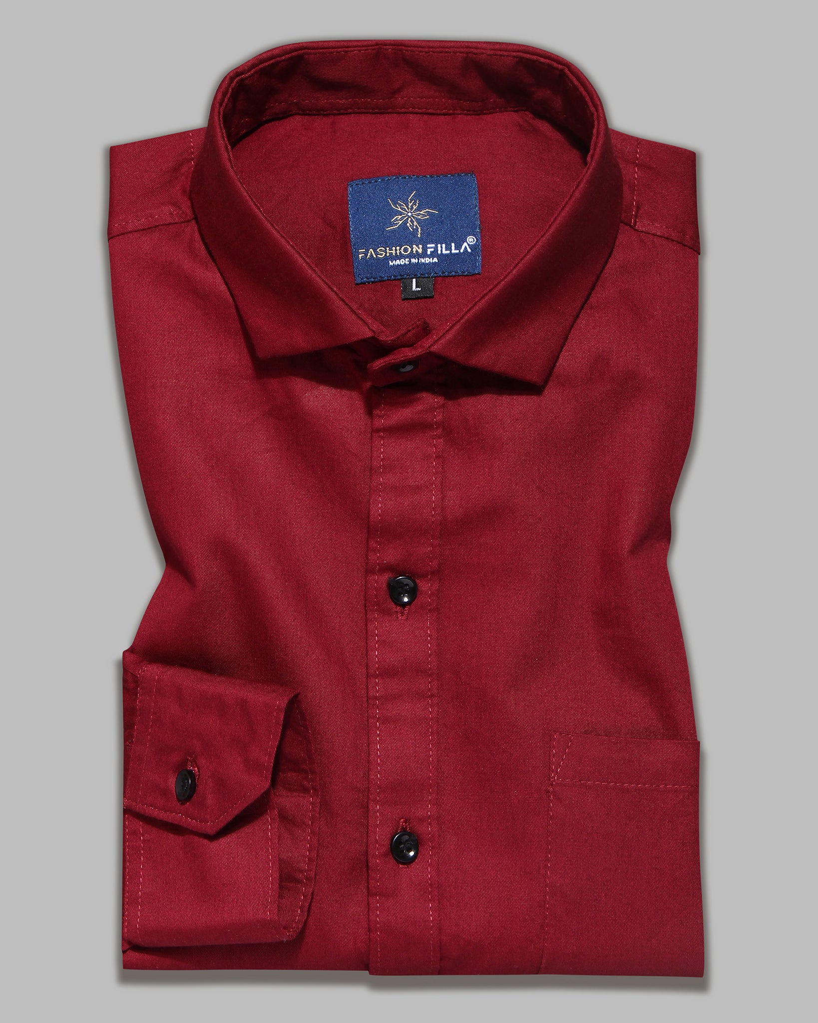 Marron Super Soft Black Button Premium Cotton Shirt - Image 3