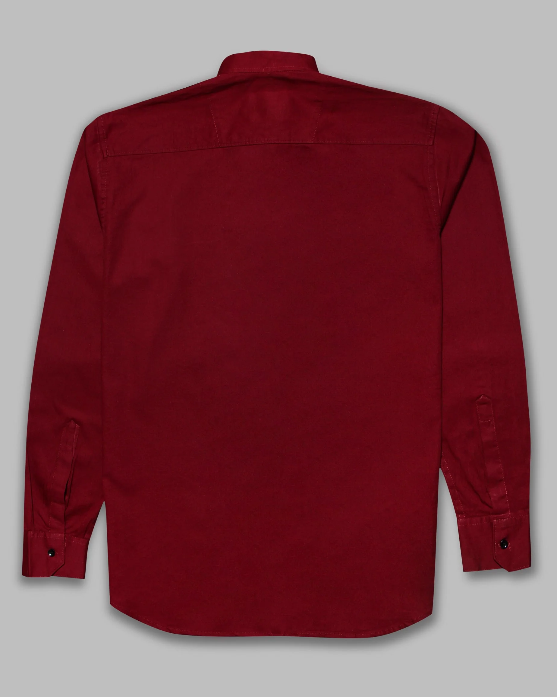 Marron Super Soft Kurta Collar Premium Cotton Shirt - Image 6