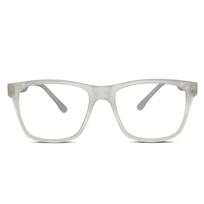 Matt Black Rectangular Eyeglasses & Computer Glasses For Men & Women - Image 5