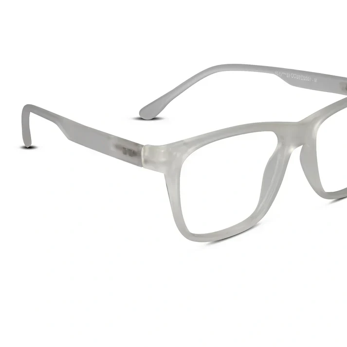 Matt Black Rectangular Eyeglasses & Computer Glasses For Men & Women - Image 6