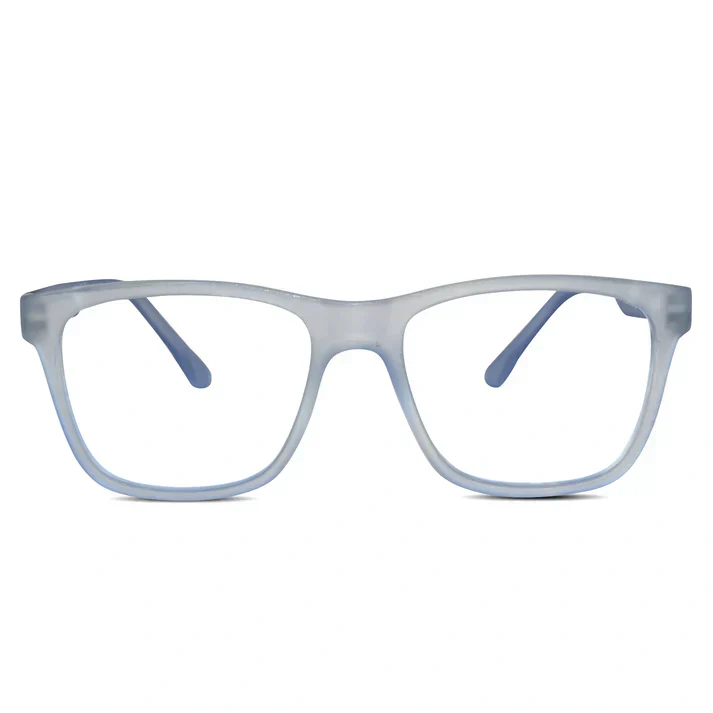 Matt Black Rectangular Eyeglasses & Computer Glasses For Men & Women - Image 8