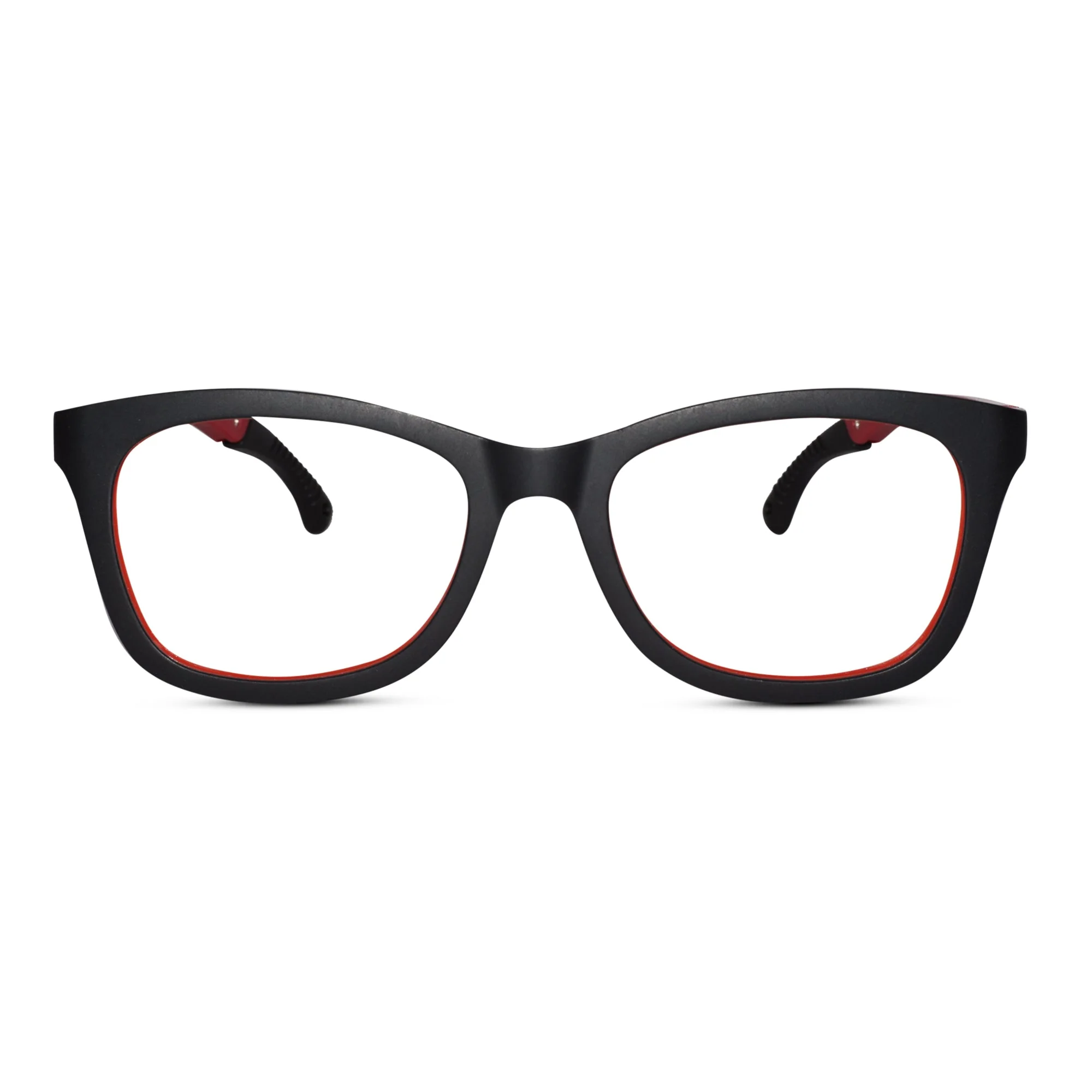 Matt Black Rectangular Eyeglasses For Kids - Image 2