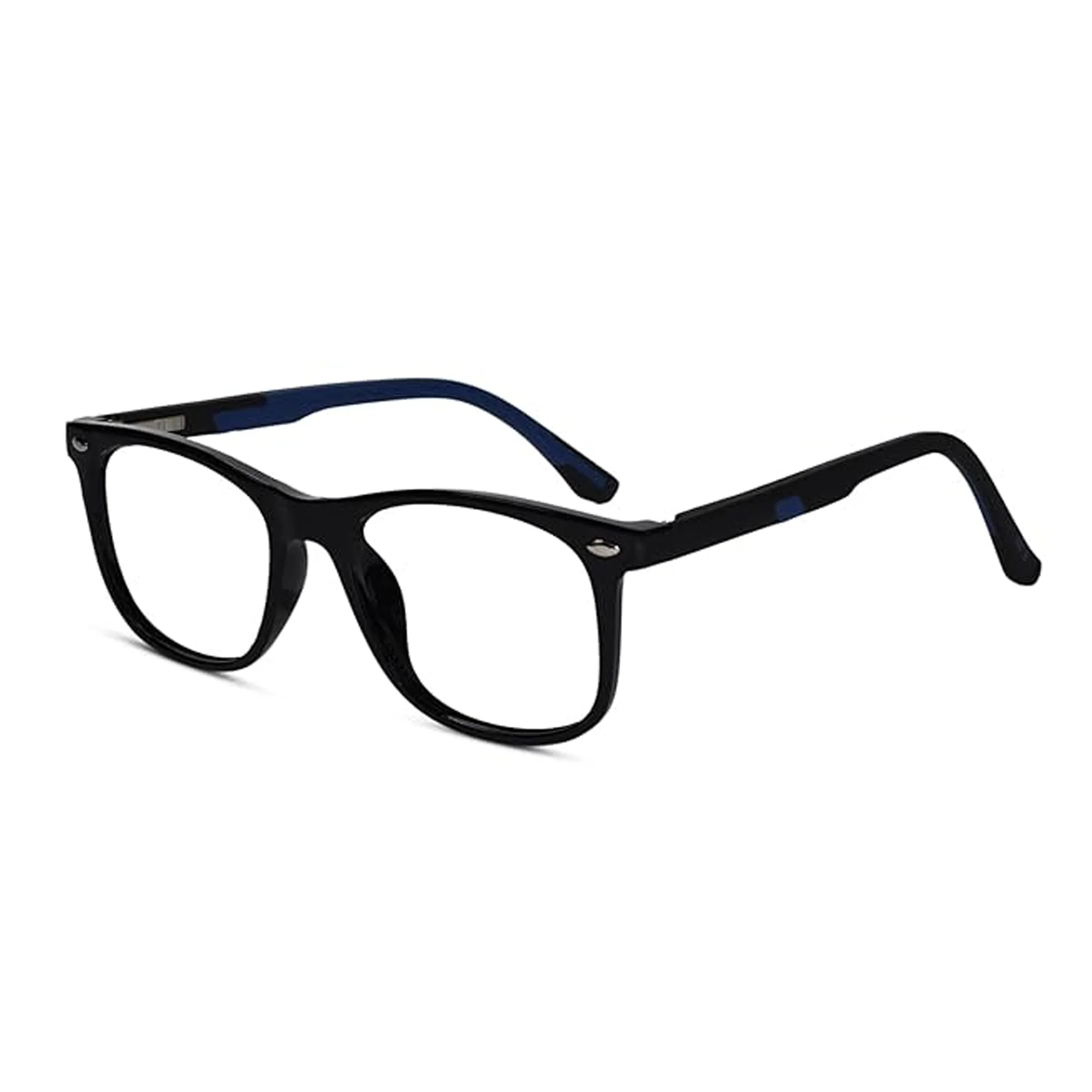 Matt Black Wayfarer Flexible Eyeglasses For Kids