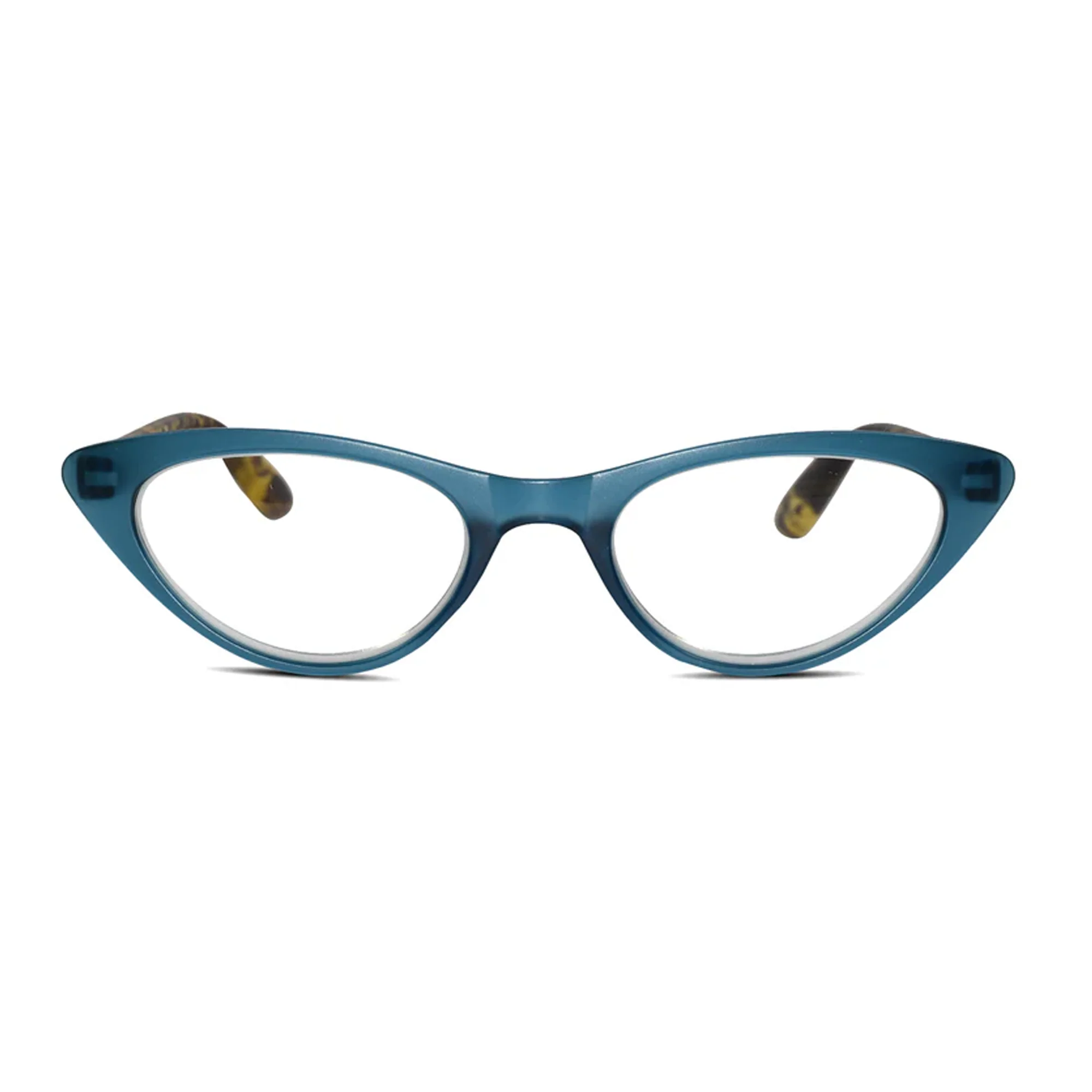 Matt Blue Cat Eye Reading Glasses For Women - Image 2