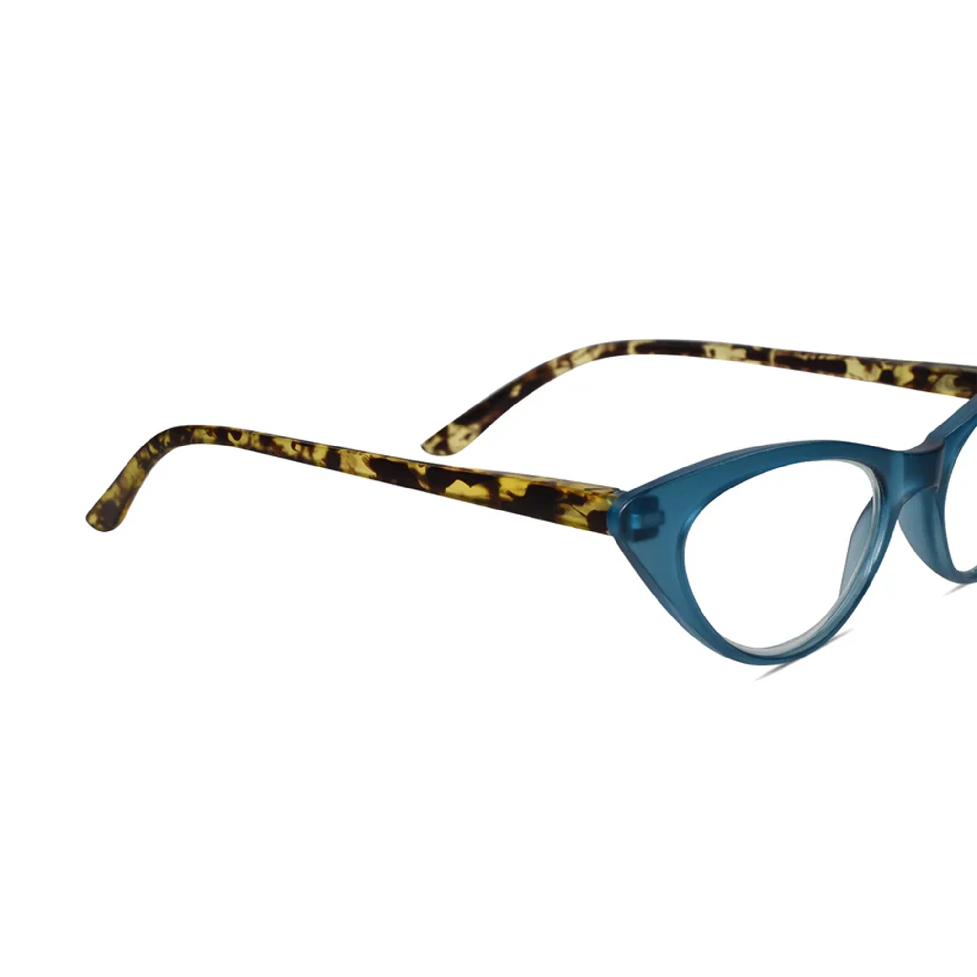 Matt Blue Cat Eye Reading Glasses For Women - Image 3
