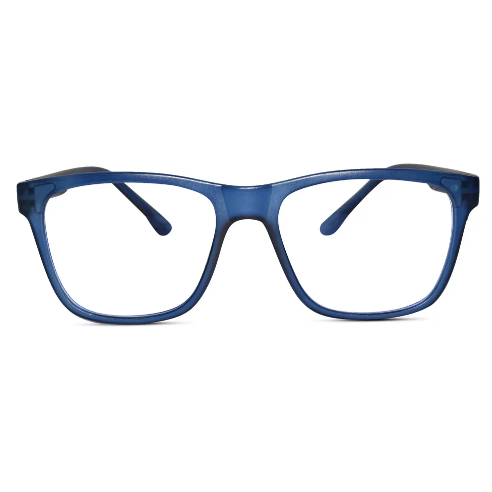 Matt Blue Eyeglasses & Computer Glasses For Men & Women - Image 19