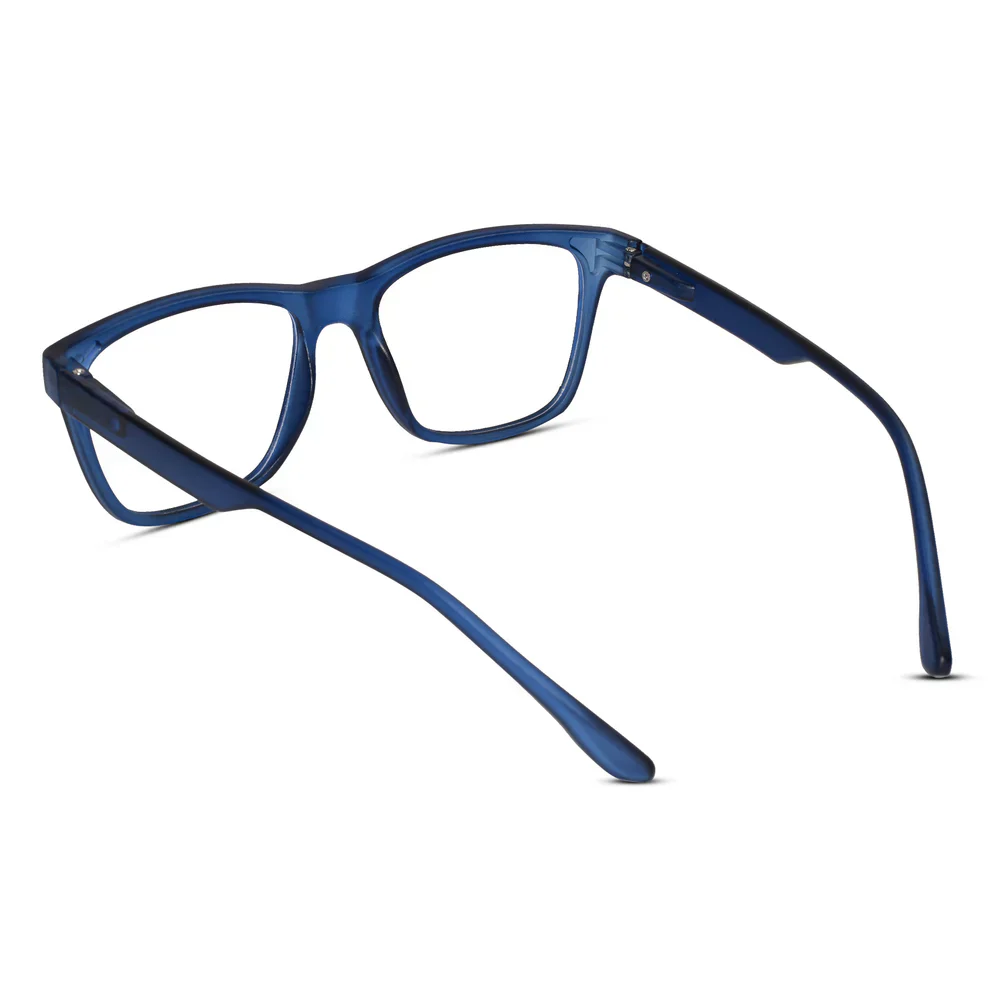 Matt Blue Eyeglasses & Computer Glasses For Men & Women - Image 20