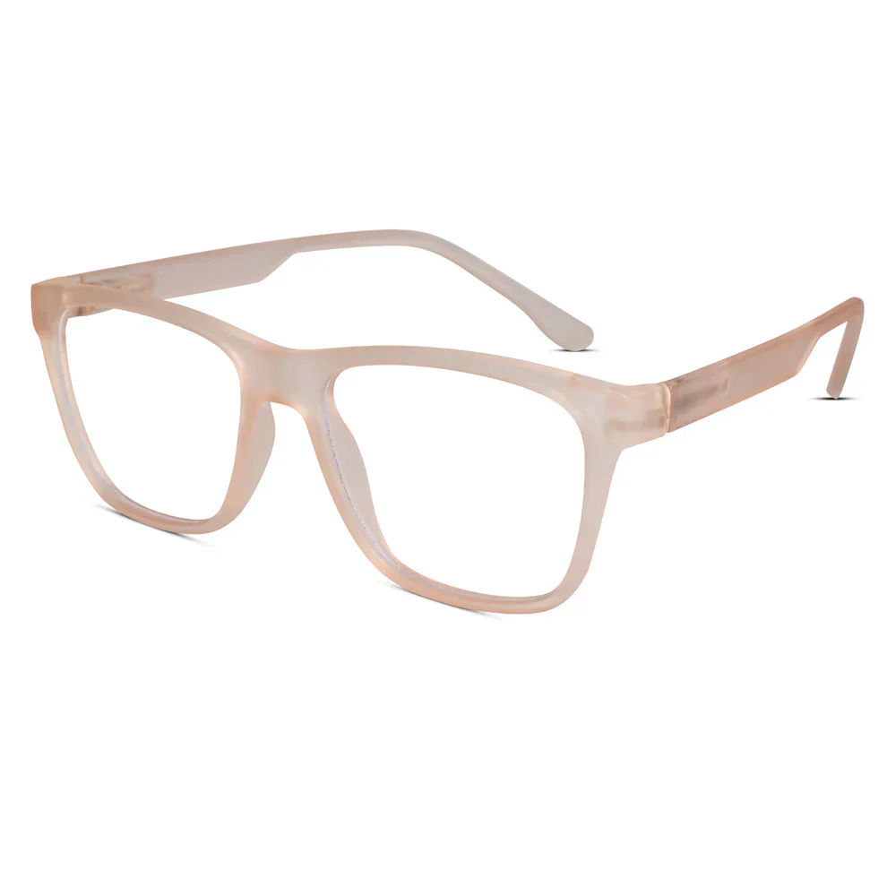 Matt Dark Blue Rectangular Eyeglasses & Computer Glasses For Men & Women - Image 9