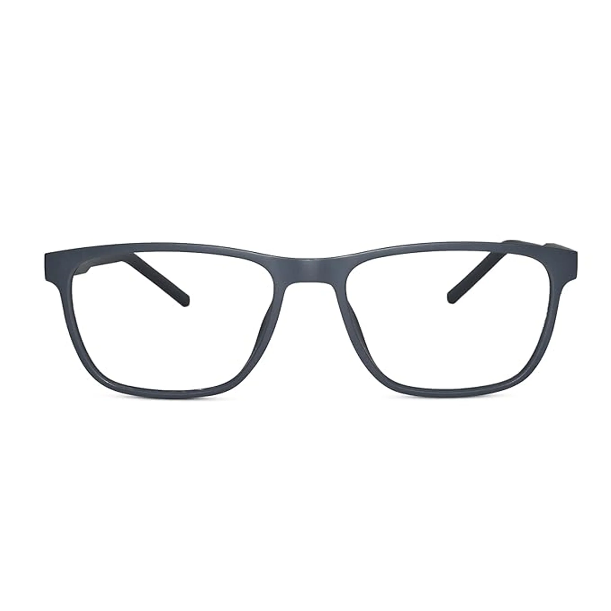 Matt Grey Rectangle Eyeglasses & Computer Glasses - Image 2