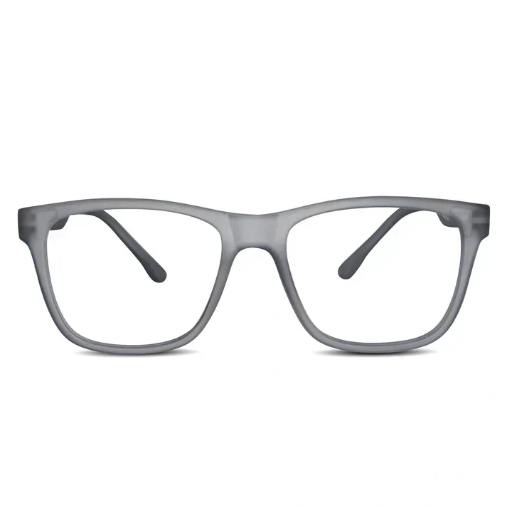 Matt Pink Rectangular Eyeglasses & Computer Glasses For Men & Women - Image 22