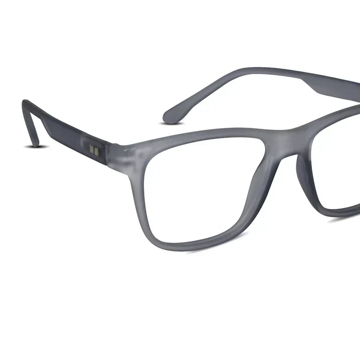 Matt Pink Rectangular Eyeglasses & Computer Glasses For Men & Women - Image 23