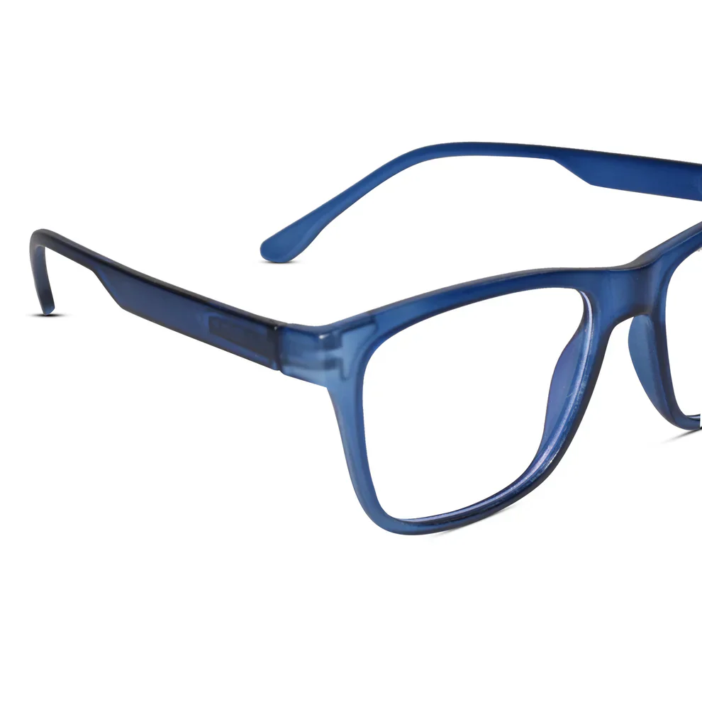 Matt Red Rectangular Eyeglasses & Computer Glasses For Men & Women - Image 12