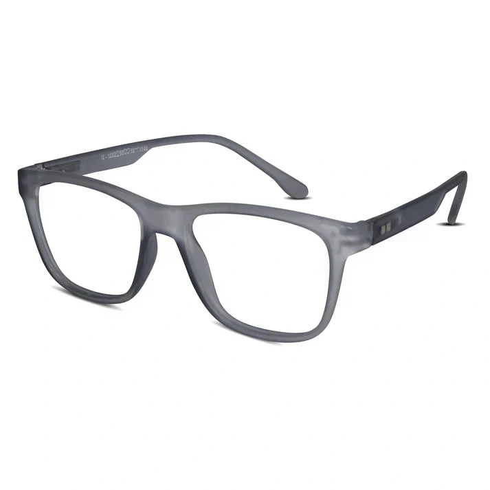 Matt Red Rectangular Eyeglasses & Computer Glasses For Men & Women - Image 30