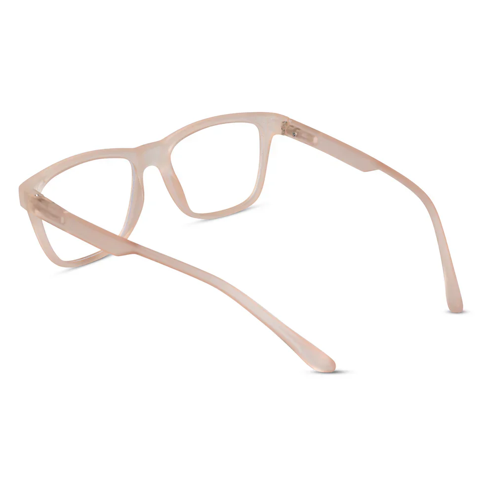 Matt Red Rectangular Eyeglasses & Computer Glasses For Men & Women - Image 7