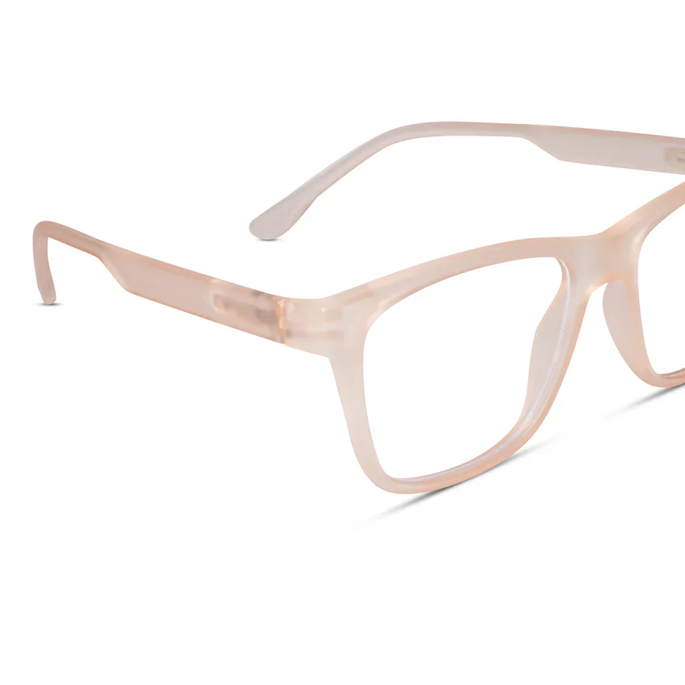 Matt White Transparent Eyeglasses & Computer Glasses For Men & Women - Image 20