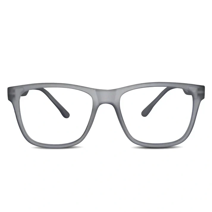 Matt White Transparent Eyeglasses & Computer Glasses For Men & Women - Image 9