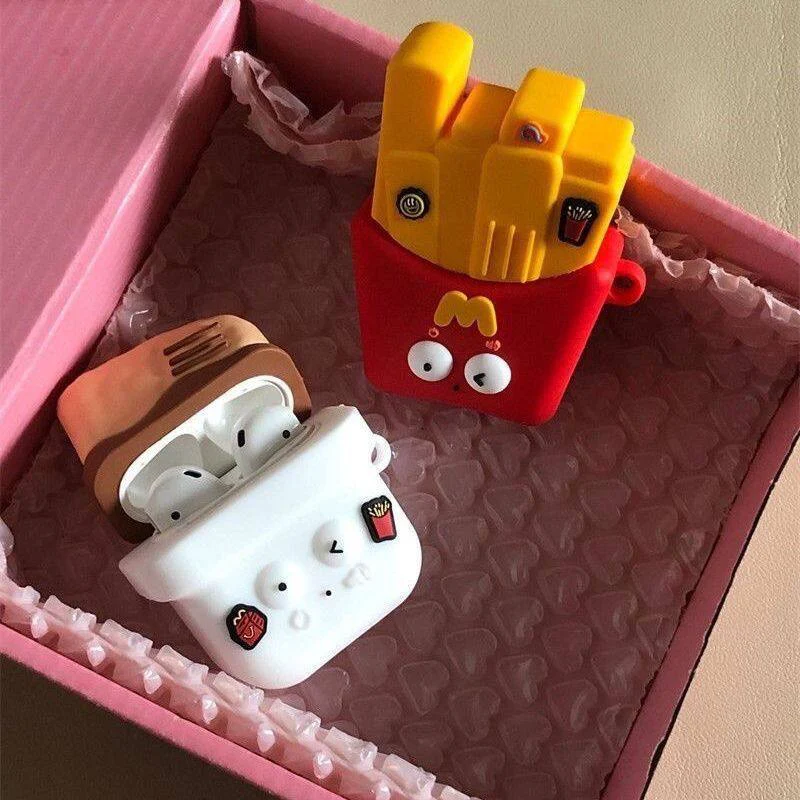 McDonald's & Chicken nugguts Airpods Cover for Apple AirPods - Premium Silicone Case - Image 8