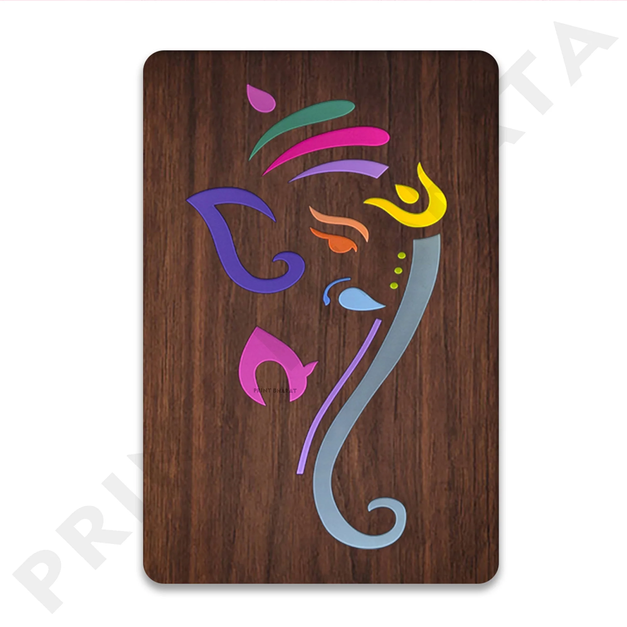 MDf Neon Ganesh Ji Frame - Image 4