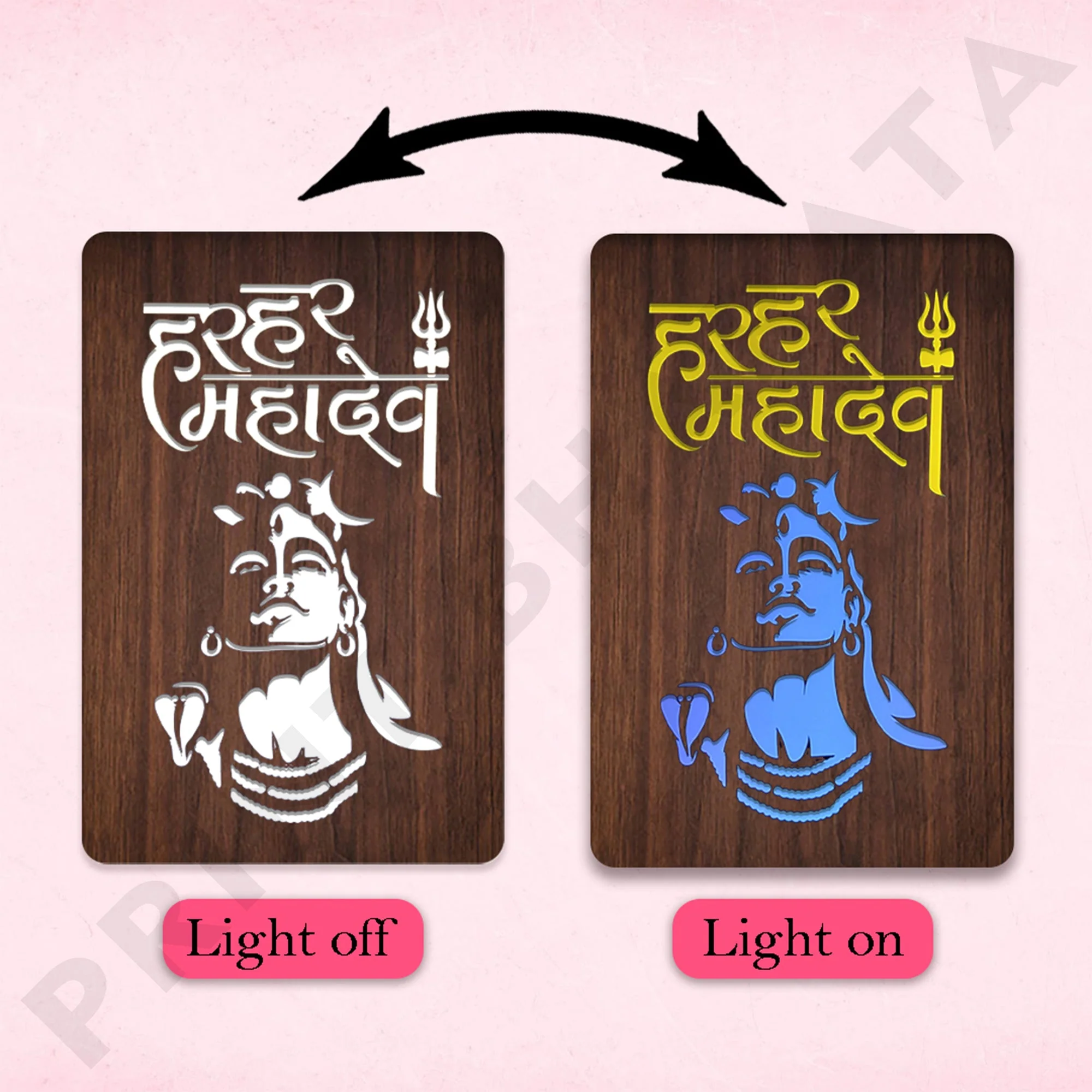 MDf Neon Har Har Mahadev Frame - Image 3