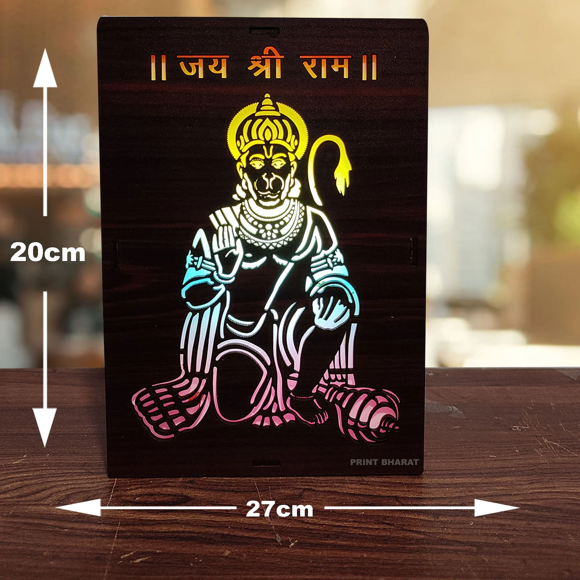 MDF Wood Art Work Led Frame Wooden Color with Laser Cut Finish - Image 22