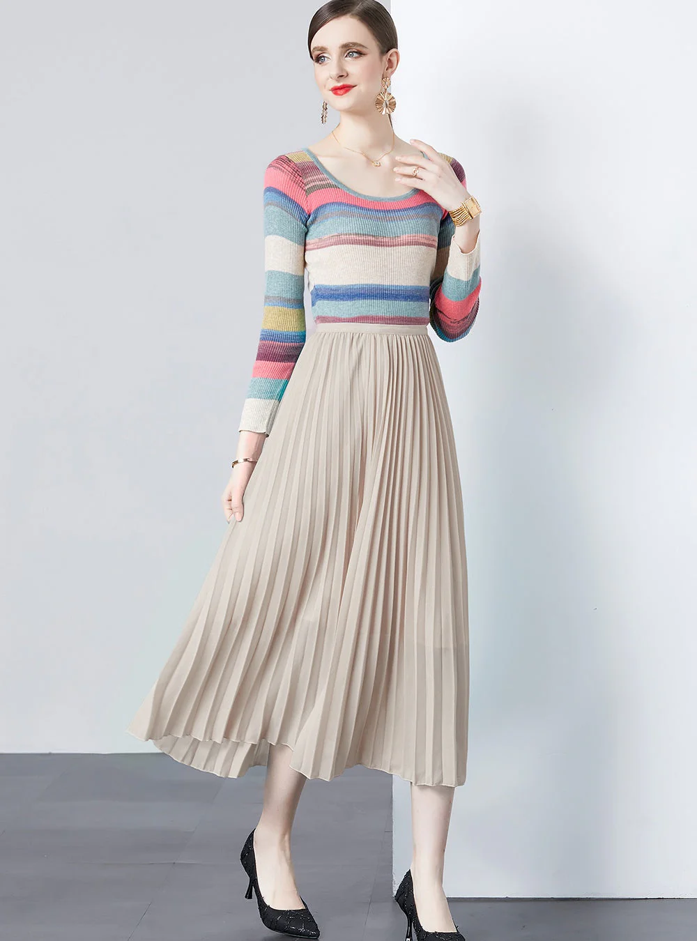 Meadow Pleated Skirt Set - Image 4
