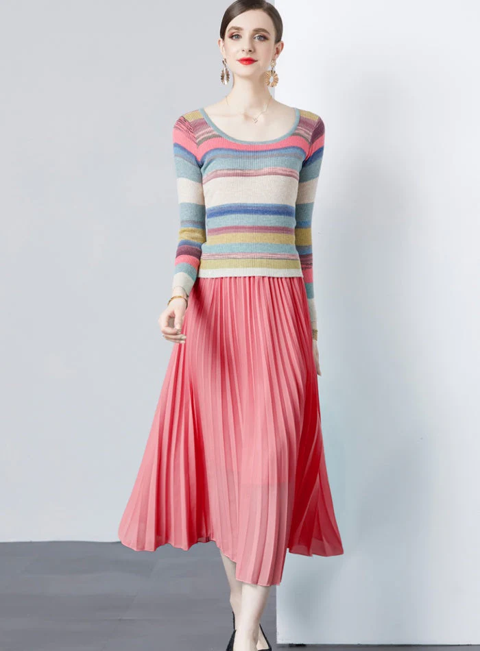 Meadow Pleated Skirt Set - Image 9